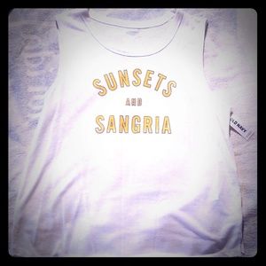 Medium white old navy tank